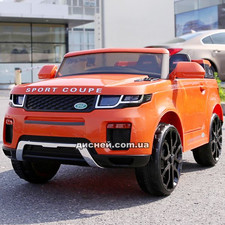 Детский электромобиль M 3580 EBLR-7 Land Rover, мягкое сиденье, оранжевый